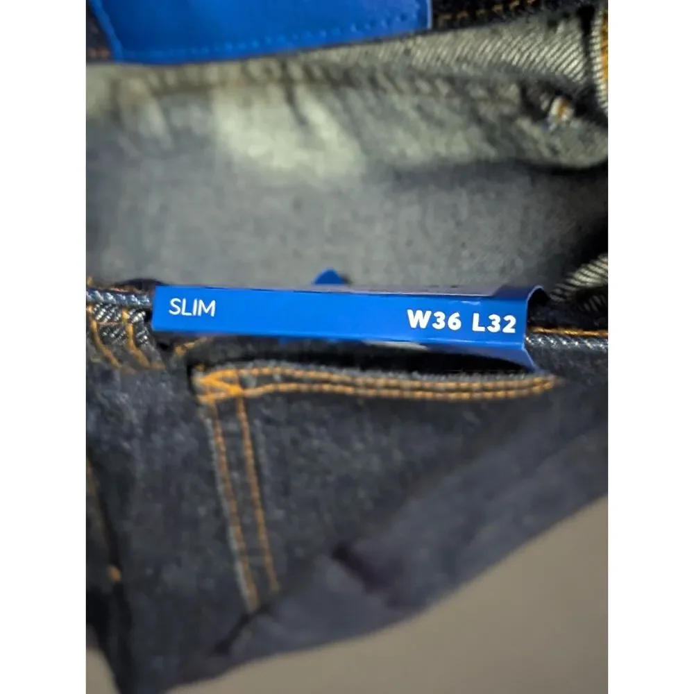 NWT HUGO Hugo Boss Ash Slim Fit Jeans Blue Mens Size 36 x 32 Denim NEW